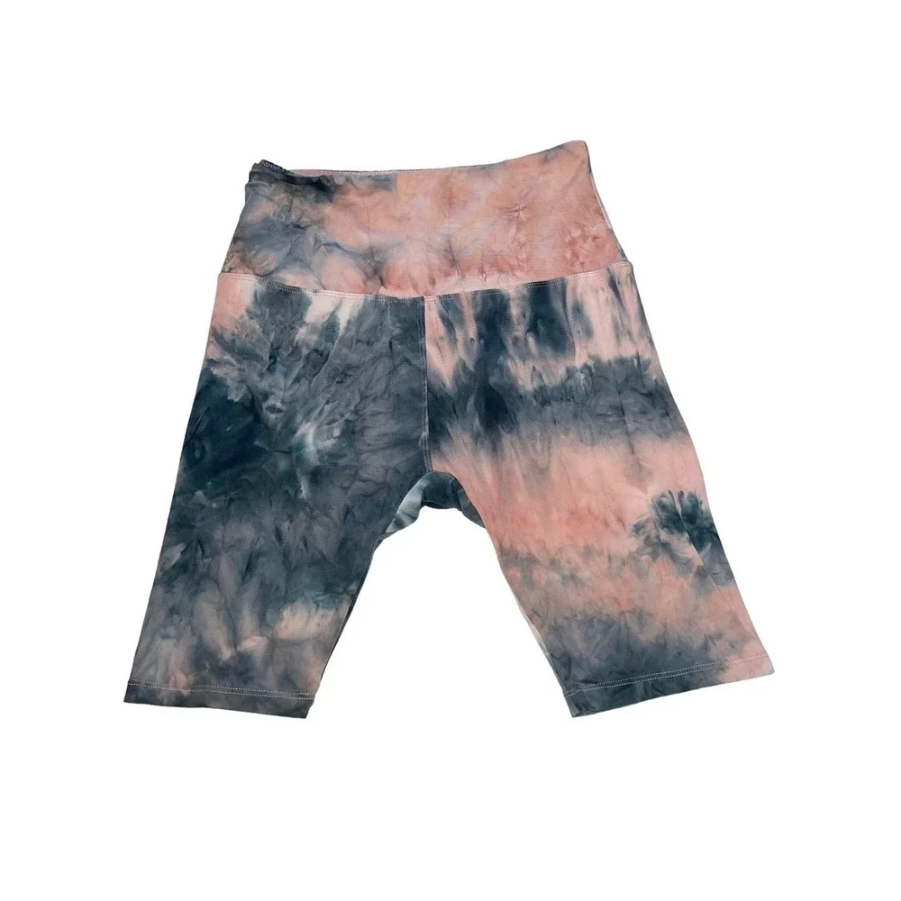 4/$40 Suzette Tie-Dye Biker‎ Athletic Bermuda Shorts